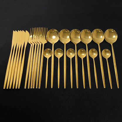 Luxury Golden Flatware Set