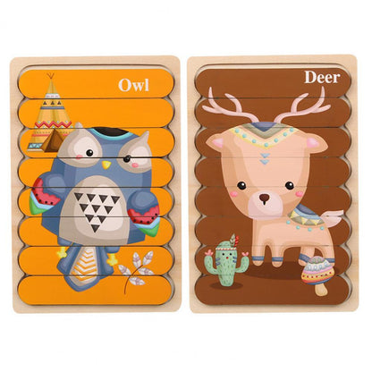 Fun Wood 3D Puzzle Toys for Kids