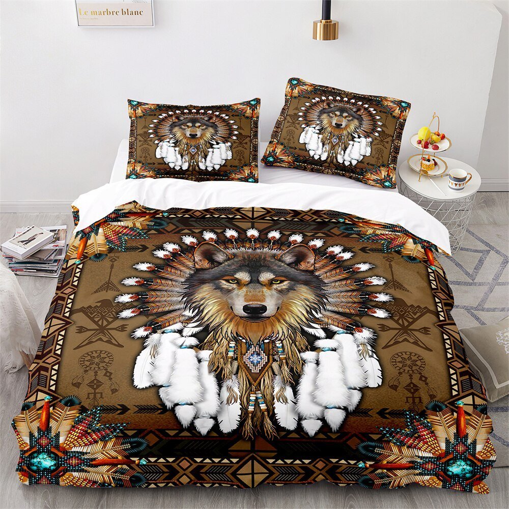 Cozy Wolf Children's Bedding Set