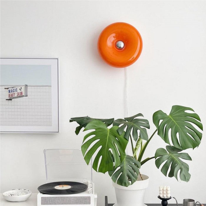 Bright Round LED Wall Lamp with Sensor Switch - Halri