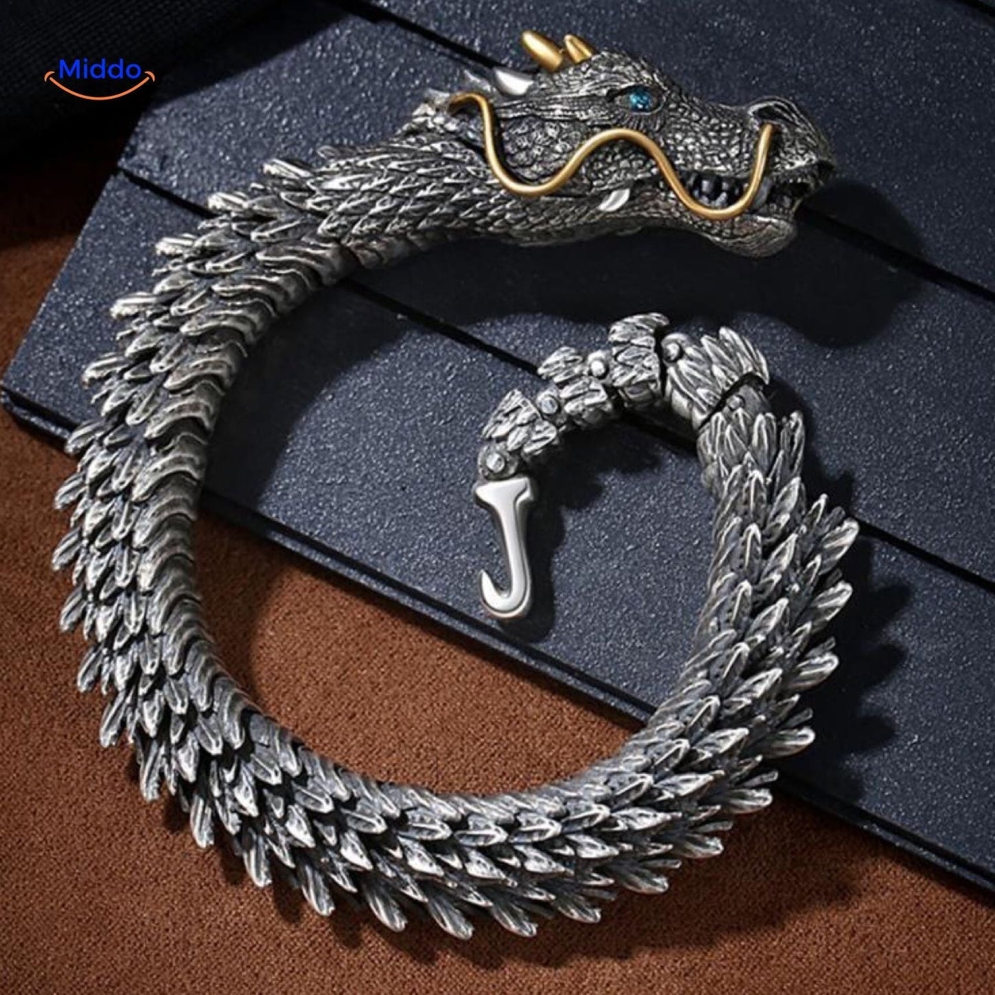 Trendy Mens Leather Bracelet