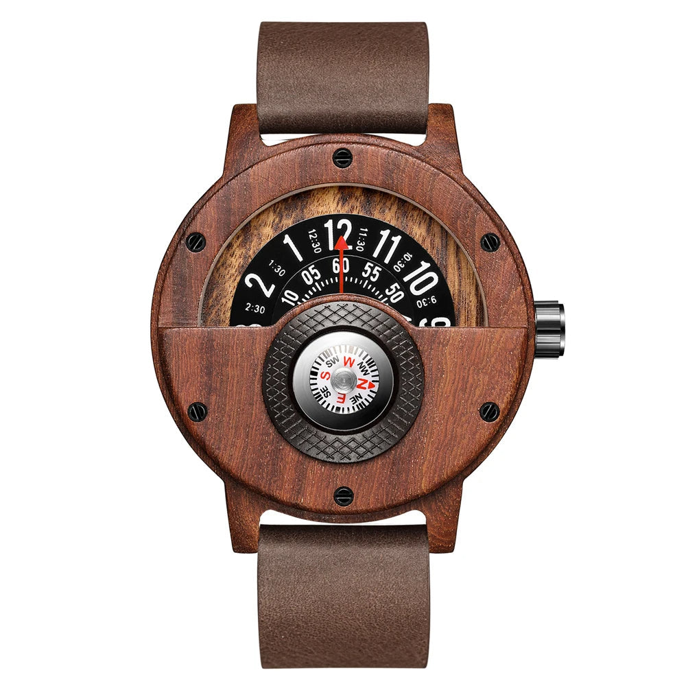 Unique Handcrafted Wooden Men's Watch - Halri