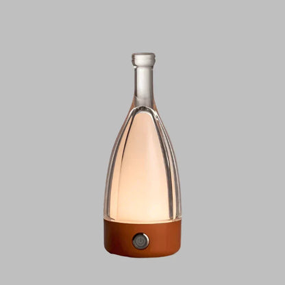 Elegant Wine Bottle Desk Lamp - Adjustable LED Light