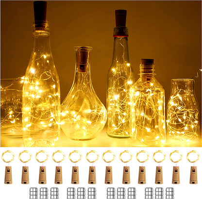 Mini Wine Bottle String Lights with Fairy LEDs - Halri