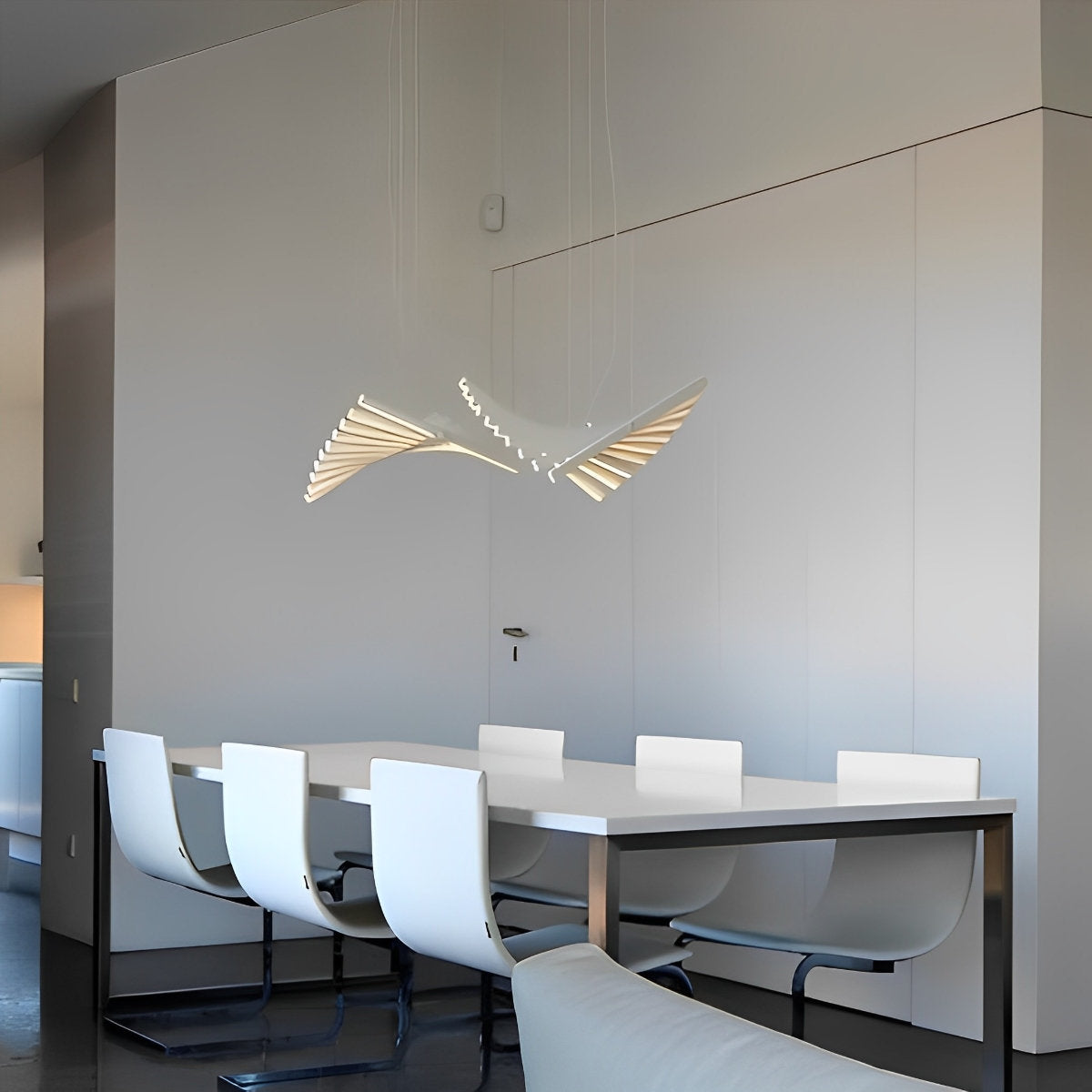 Modern Sleek Dimmable LED Pendant Light Fixture