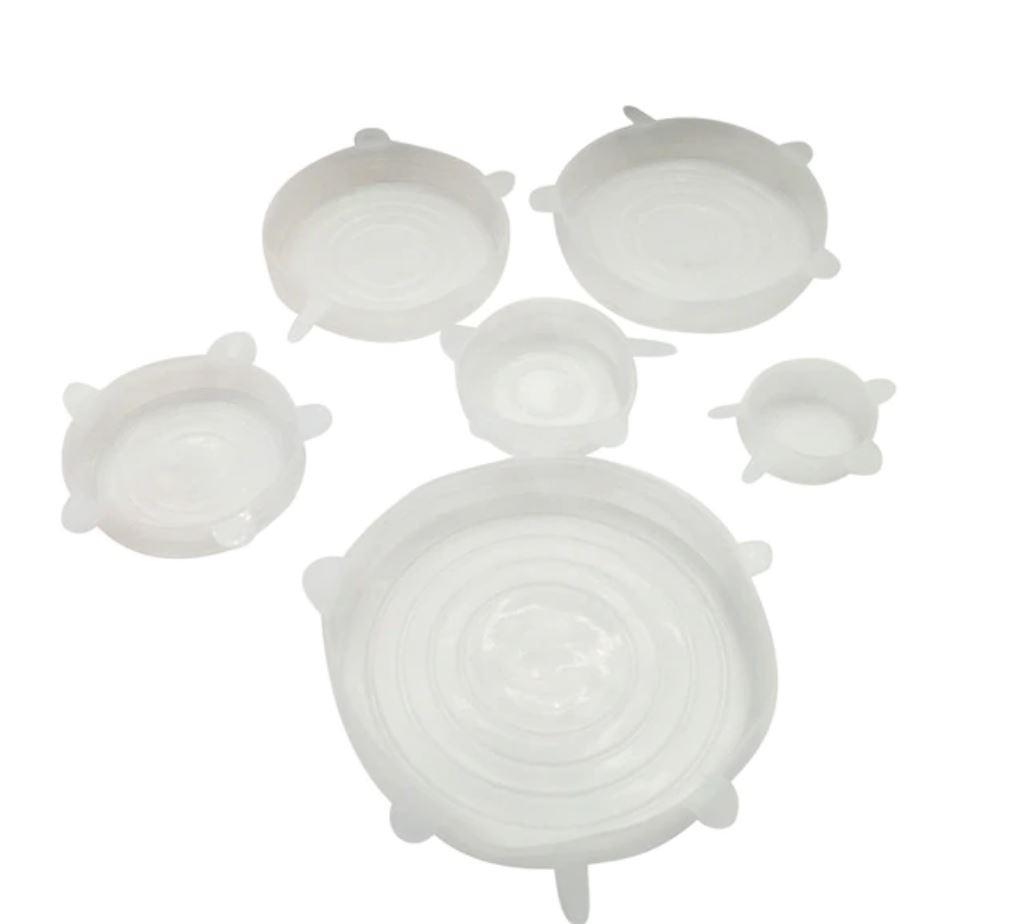 Leakproof Silicone Kitchen Storage Lids (6 Pack)