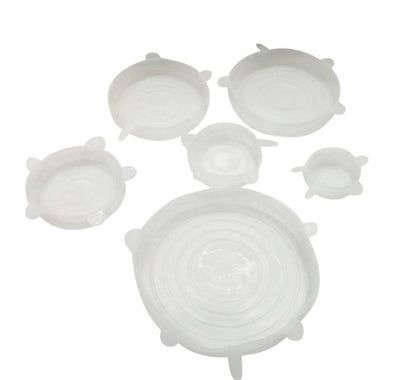 Leakproof Silicone Kitchen Storage Lids (6 Pack)