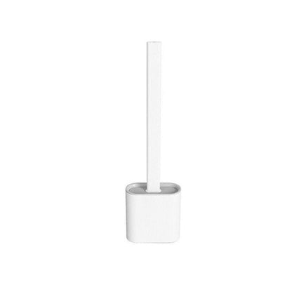 White cylindrical object with a smaller white cylinder inside on a white background