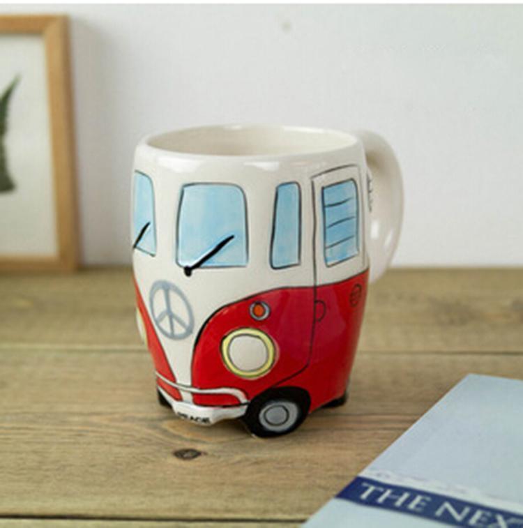 Vintage Camping Mug - Fun Ceramic Coffee Cup 330ml
