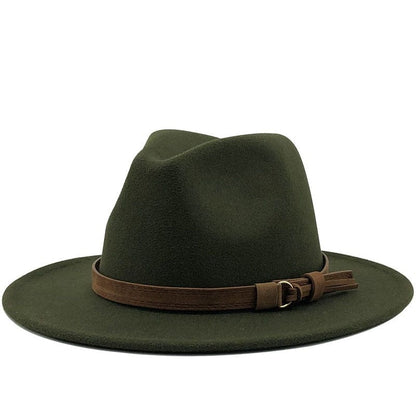 Classic Soft Leather Fedora Hat - Halri