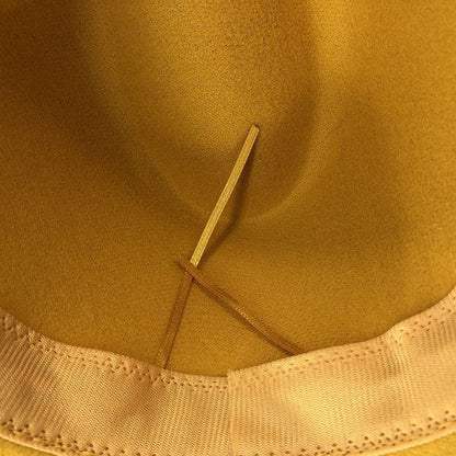 Classic Soft Leather Fedora Hat