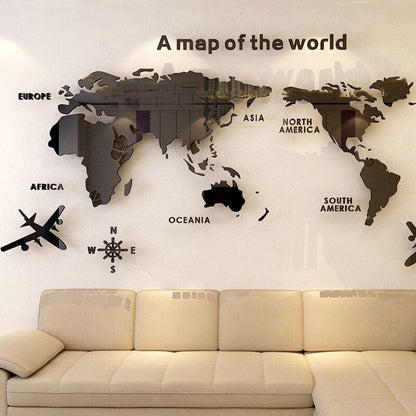 Colorful Global Map Wall Decal