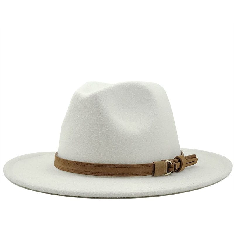 Classic Soft Leather Fedora Hat