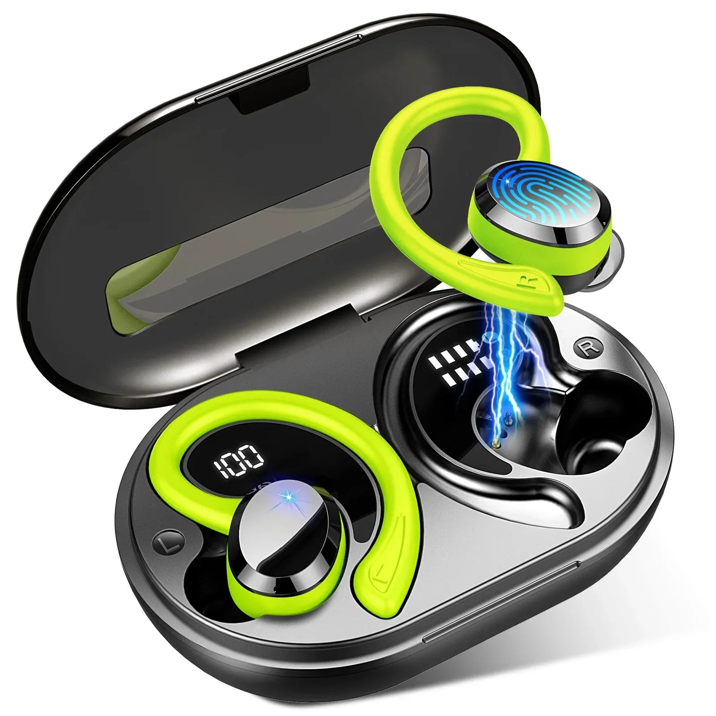 Wireless Earbuds with Long Lasting Battery Secure Fit