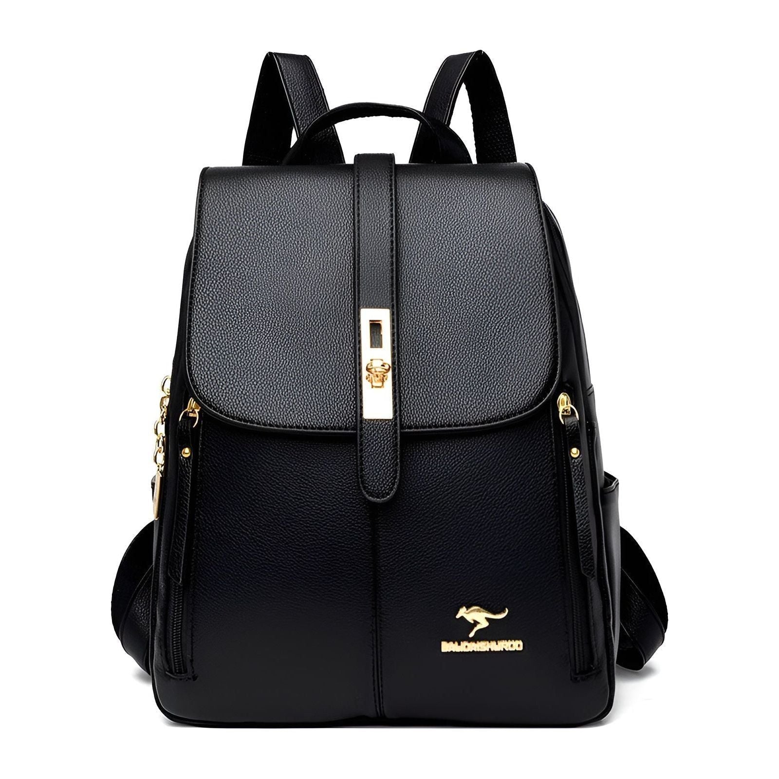 Stylish Ladies Water Resistant Leather Backpack - Halri