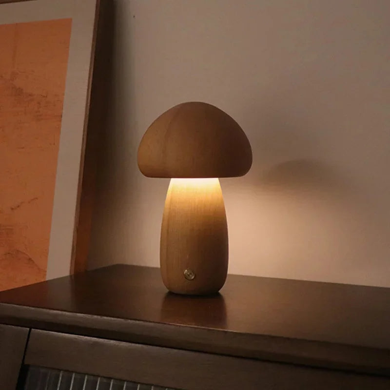 Soft Glow Mushroom Table Lamp