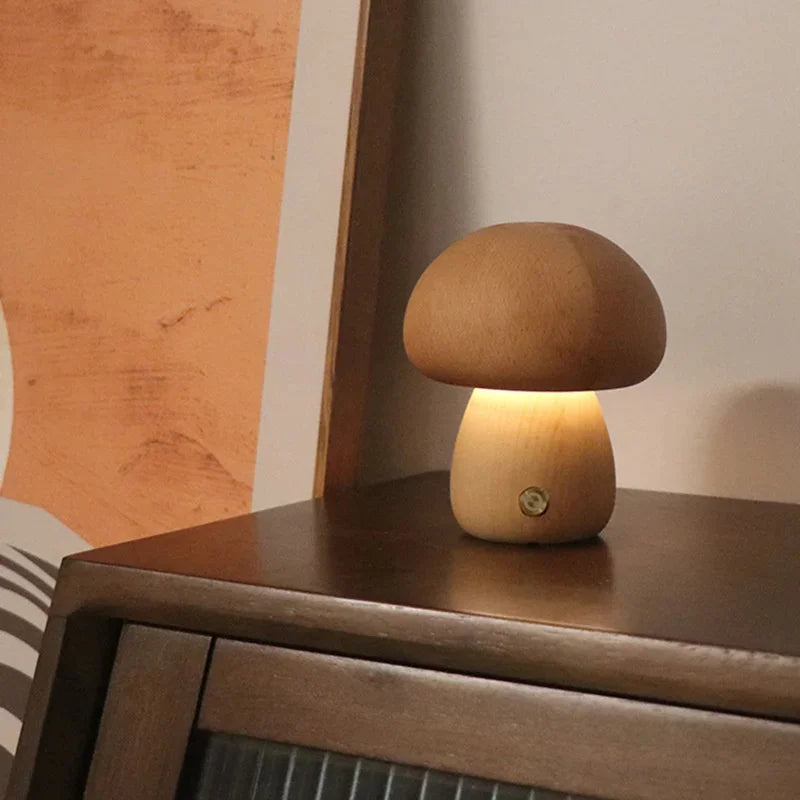 Soft Glow Mushroom Table Lamp