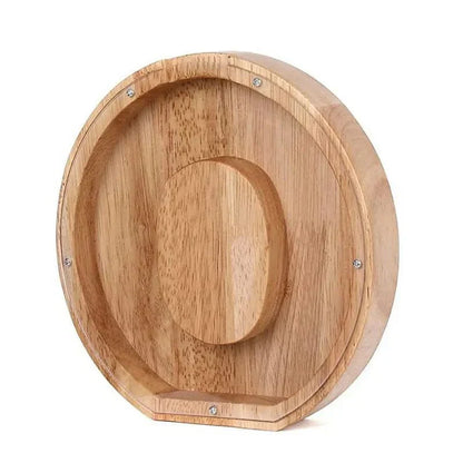 Personalized Wood Letter Piggy Bank