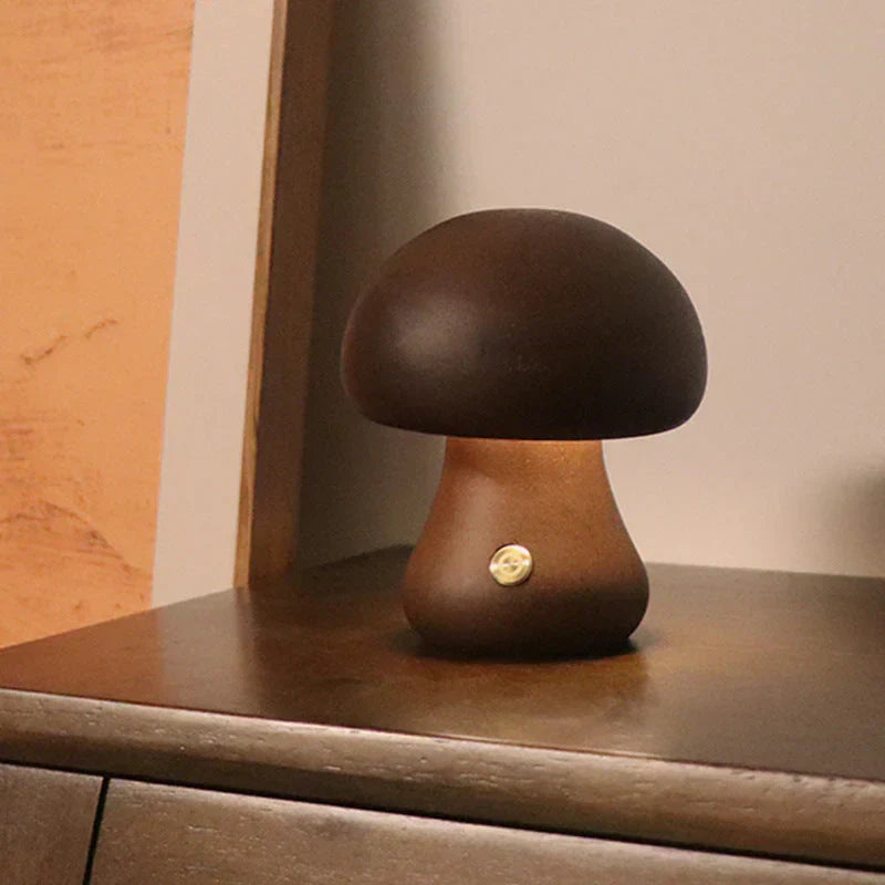 Warm Wooden Fungi LED Nightlight - Halri