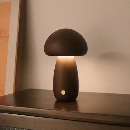 Warm Wooden Fungi LED Nightlight