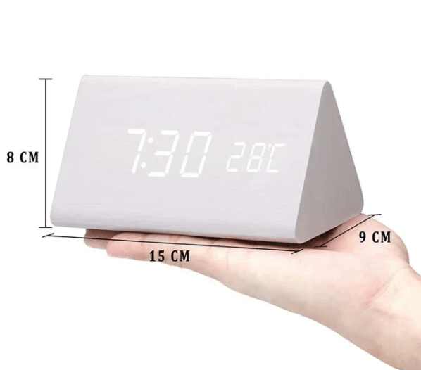 Smart Wooden Digital LED Alarm Clock