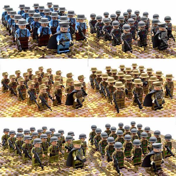 Historic Military Action Figure Building Blocks Set