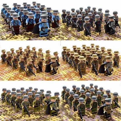 Historic Military Action Figure Building Blocks Set