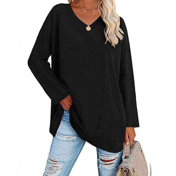 Sleeveless V Neck T Shirt