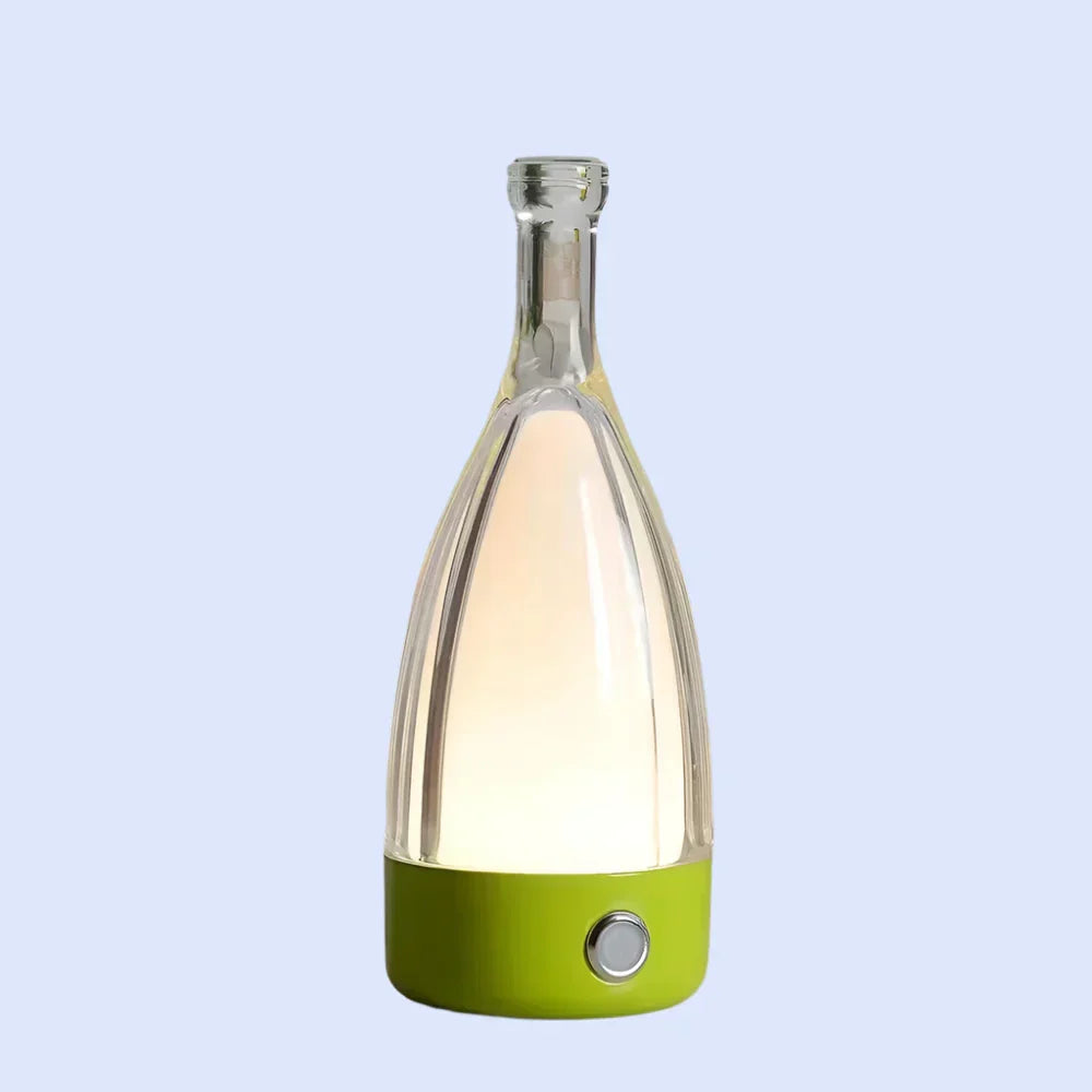 Elegant Wine Bottle Desk Lamp - Adjustable LED Light