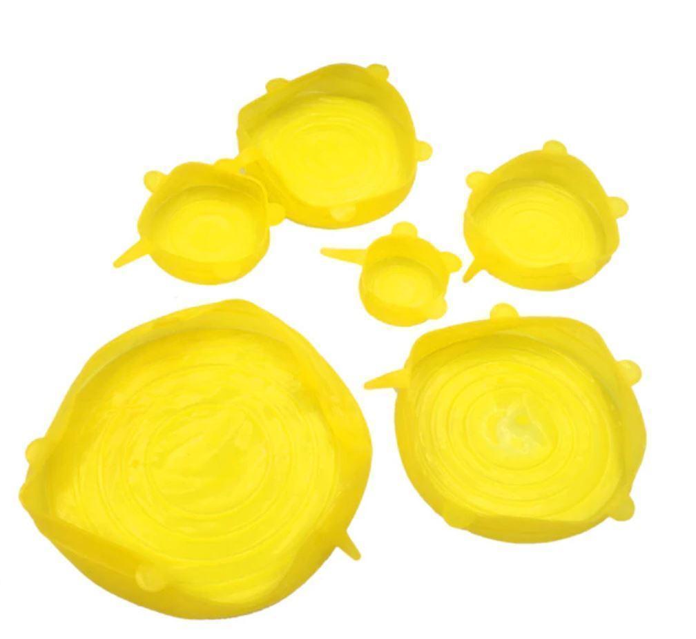 Leakproof Silicone Kitchen Storage Lids (6 Pack)