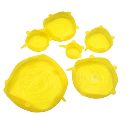 Leakproof Silicone Kitchen Storage Lids (6 Pack)