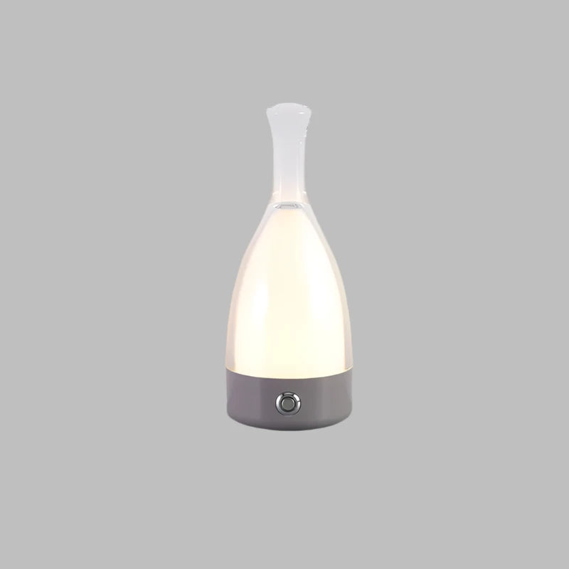 Elegant Wine Bottle Desk Lamp - Adjustable LED Light