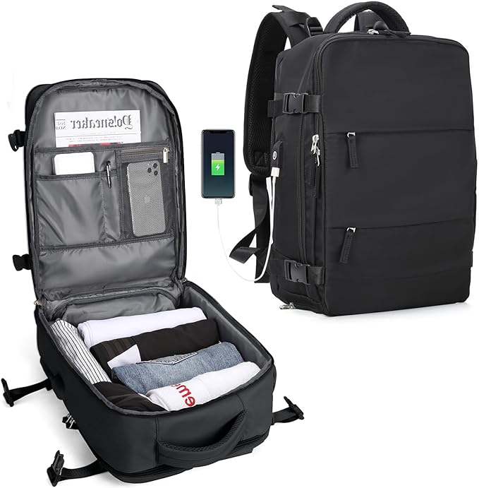 Tough Travel Backpack with USB Charger - Halri